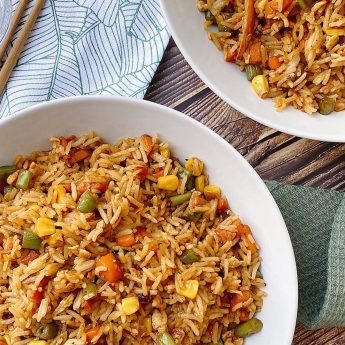 ARROZ FRITO CON VERDURAS