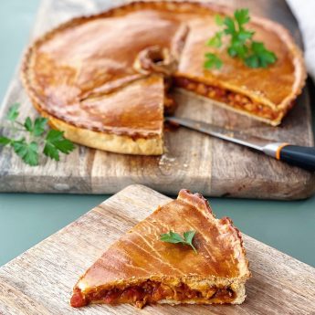 EMPANADA DE POLLO CON MASA CASERA