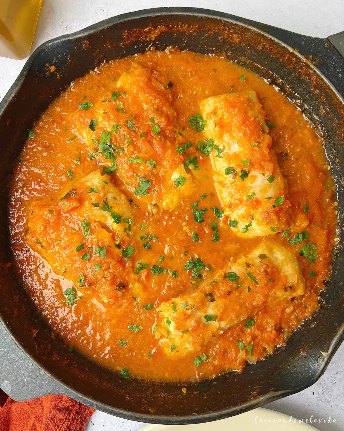 MERLUZA EN SALSA DE TOMATE