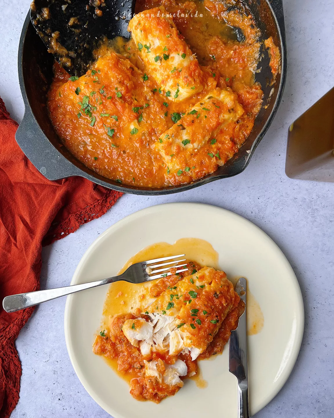 MERLUZA EN SALSA DE TOMATE