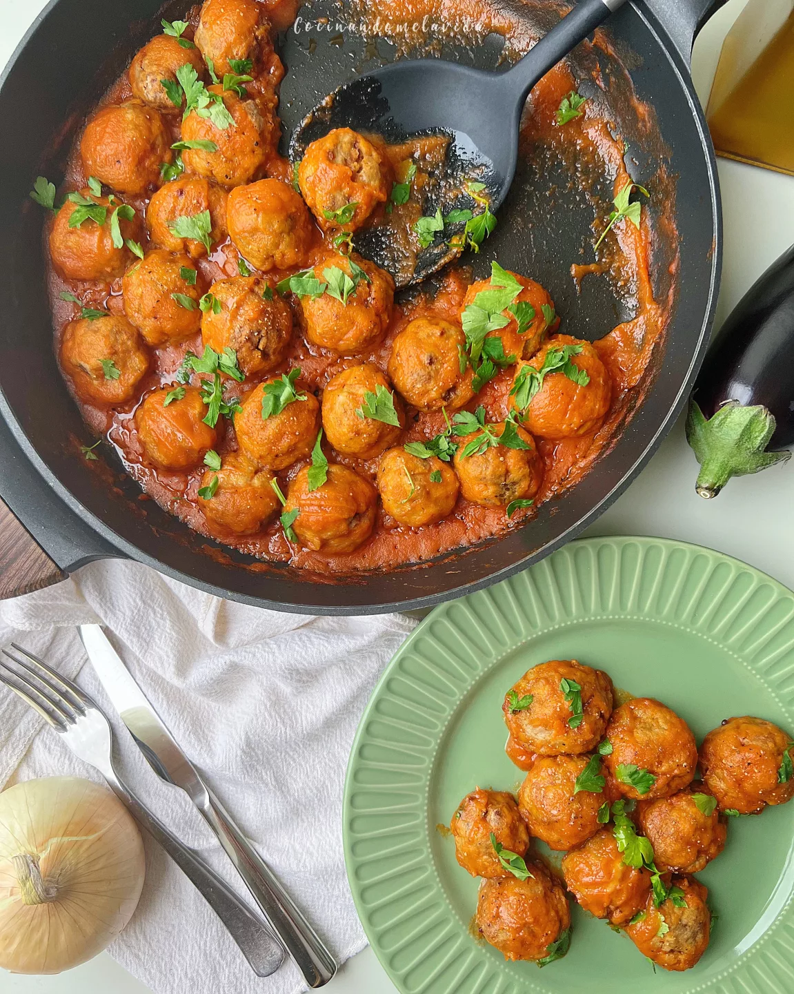 ALBÓNDIGAS DE BERENJENA Y QUESO