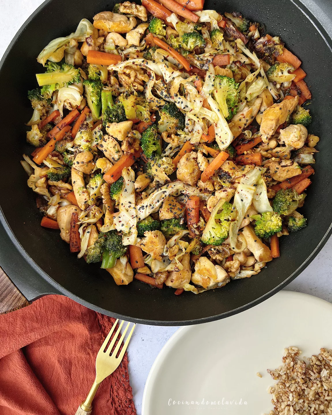 VERDURAS CON POLLO