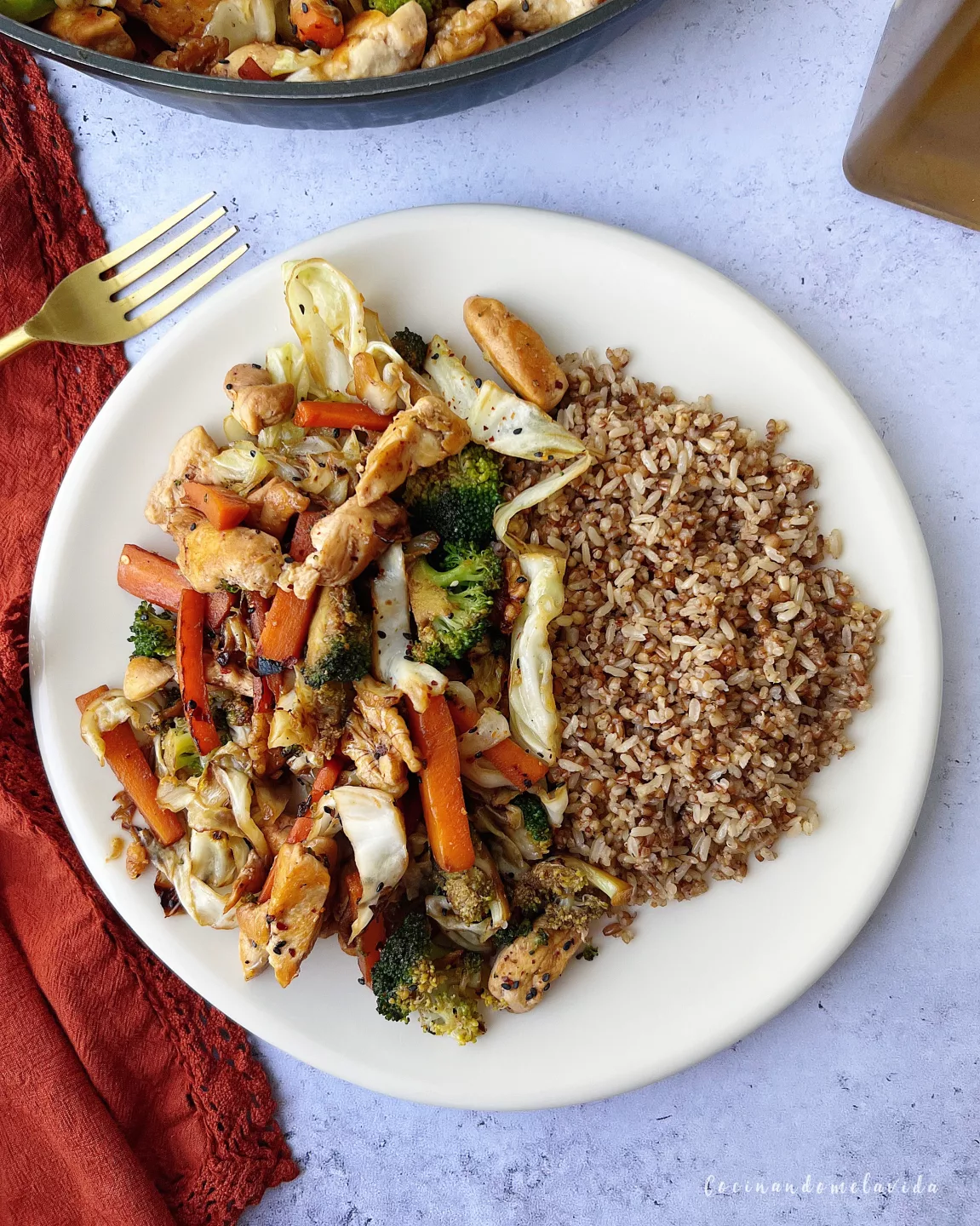 VERDURAS CON POLLO