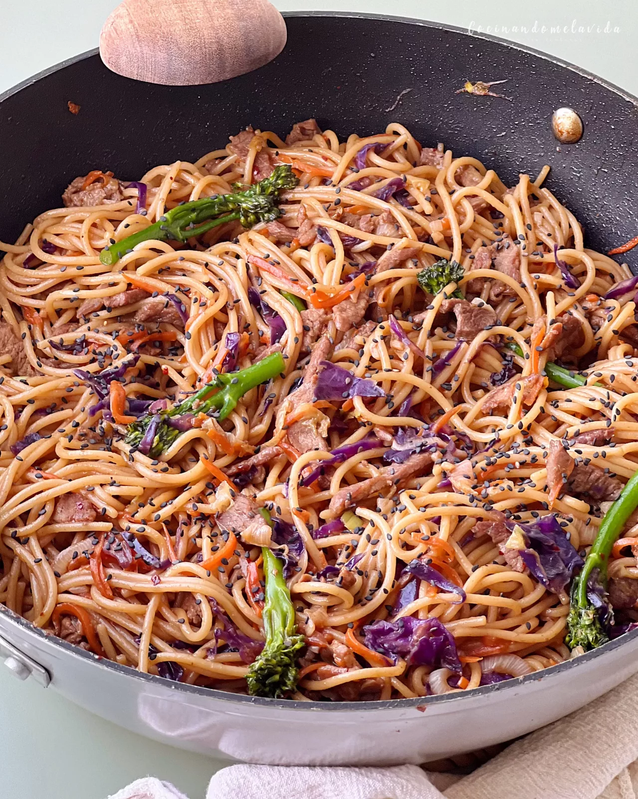 NOODLES CON TERNERA Y VERDURAS