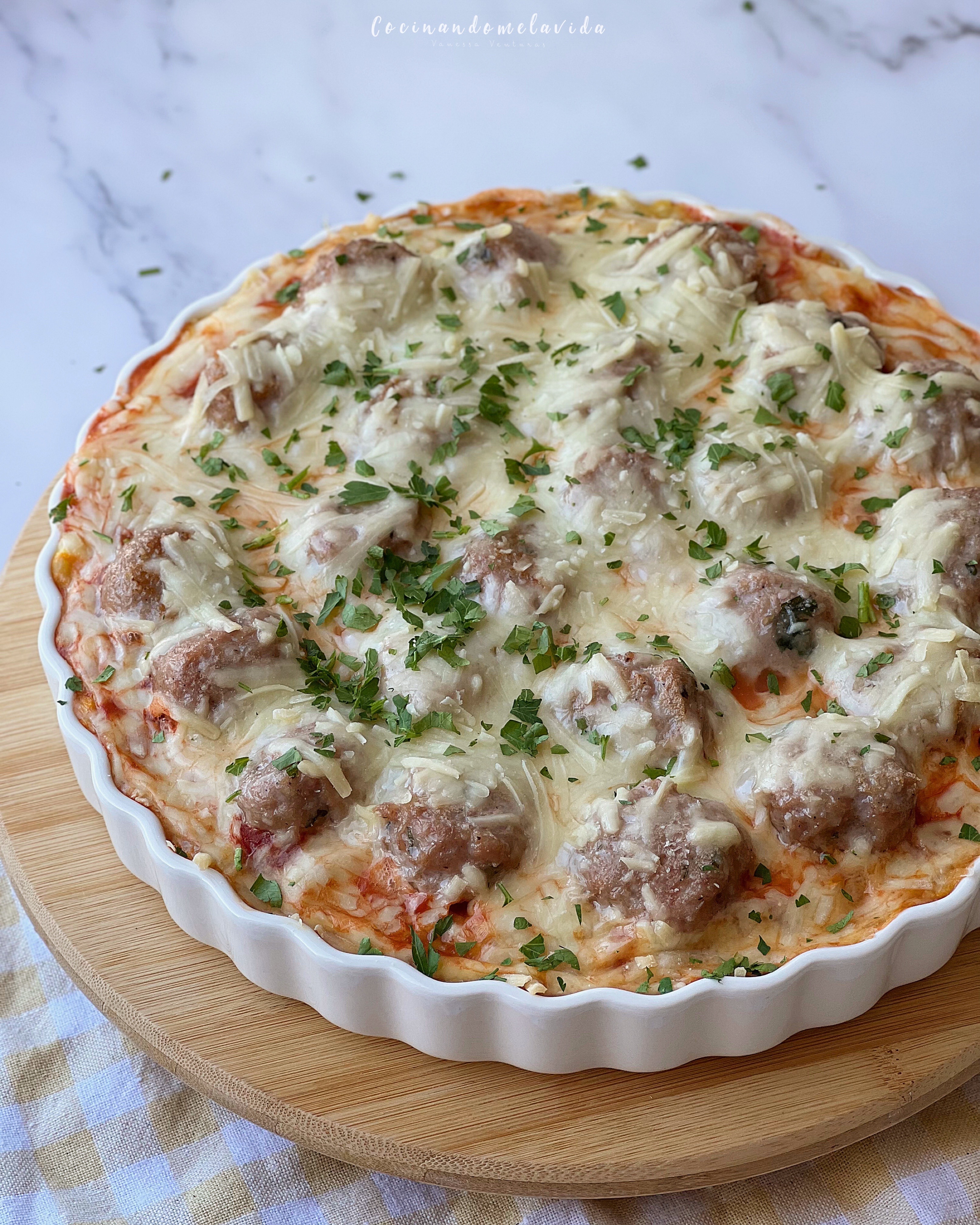 PASTEL DE PATATA CON ALBÓNDIGAS