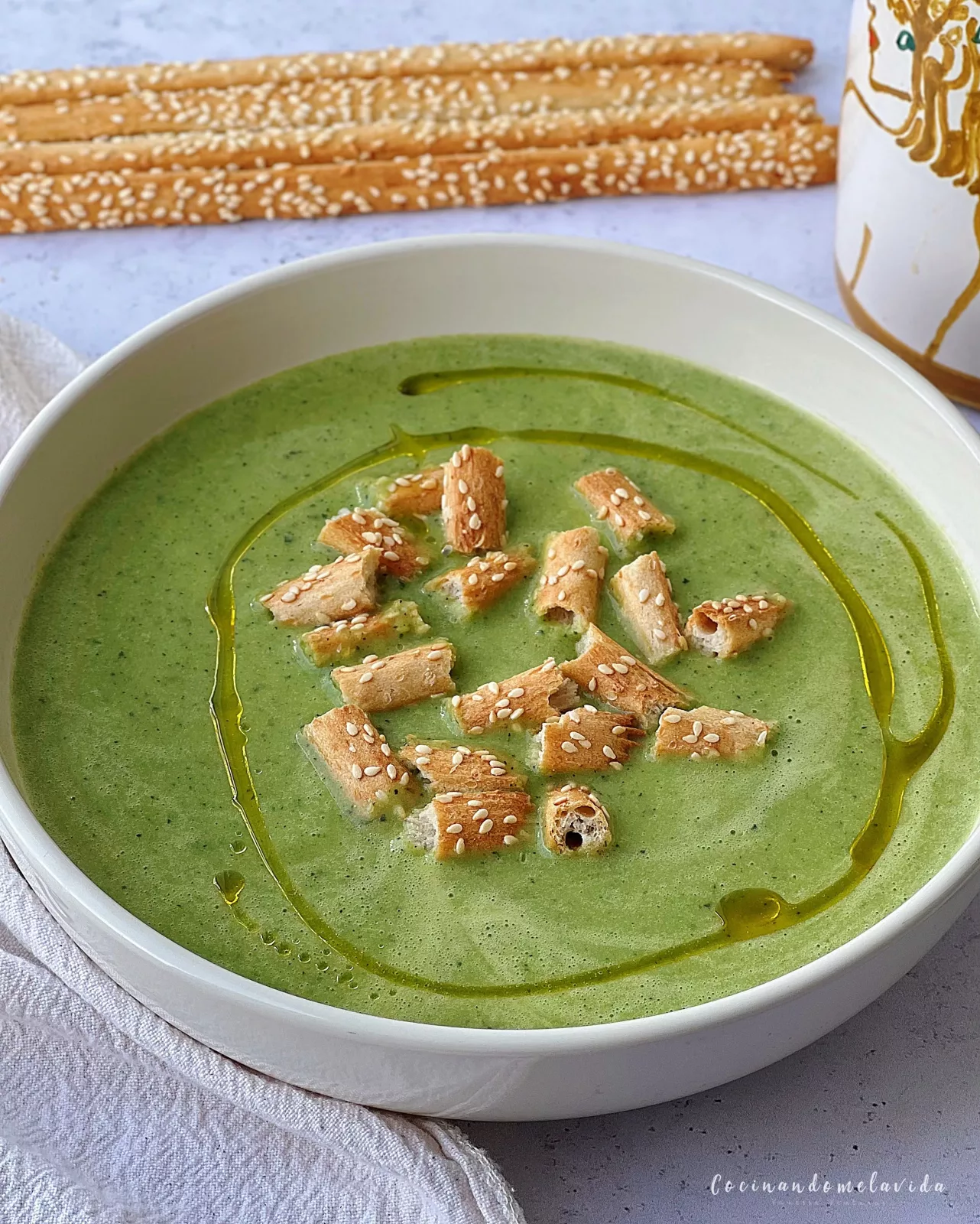 SOPA DE CALABACÍN Y ESPINACAS