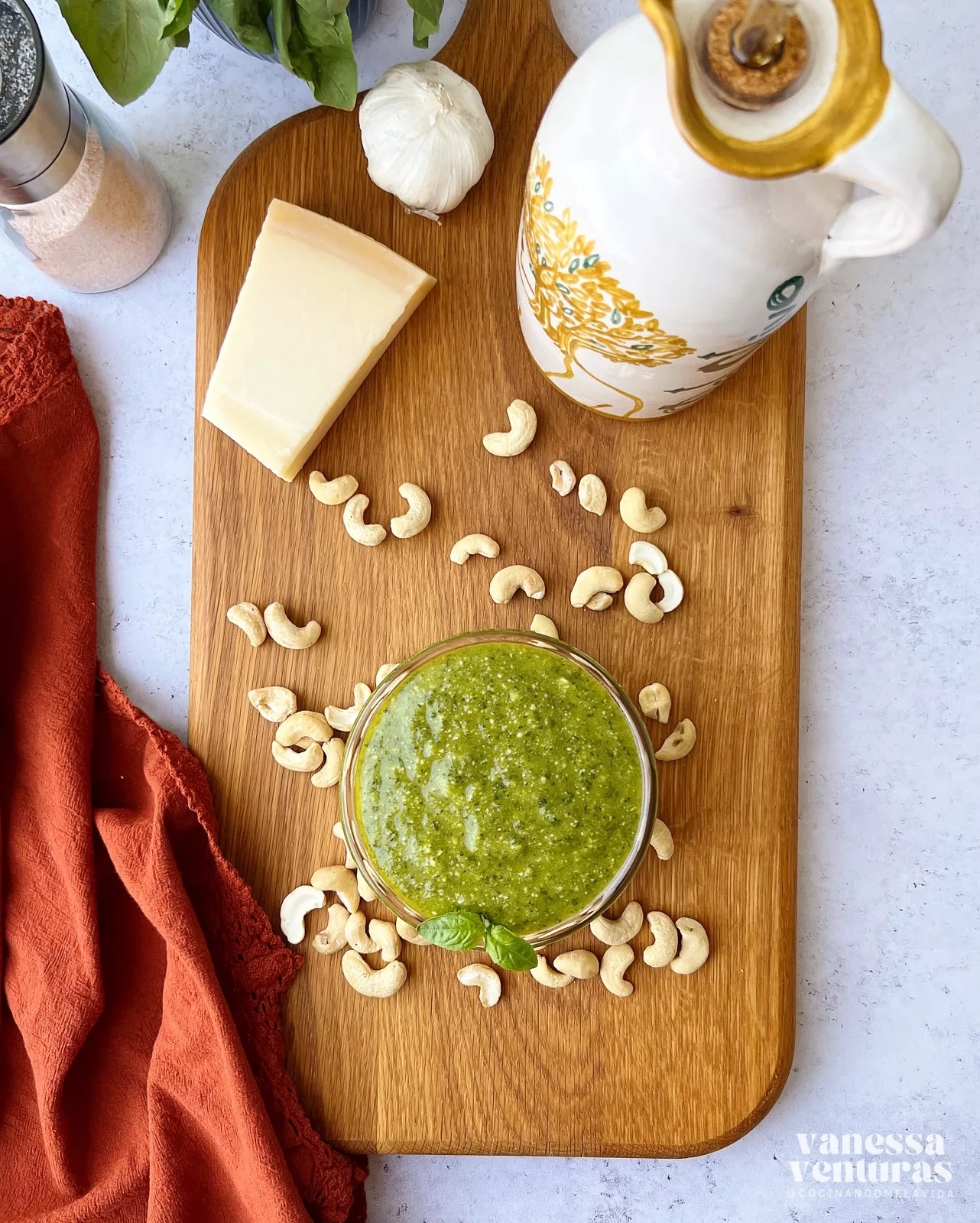 SALSA PESTO DE ANACARDOS