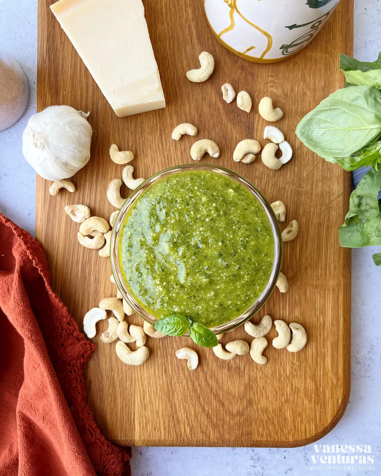SALSA PESTO DE ANACARDOS