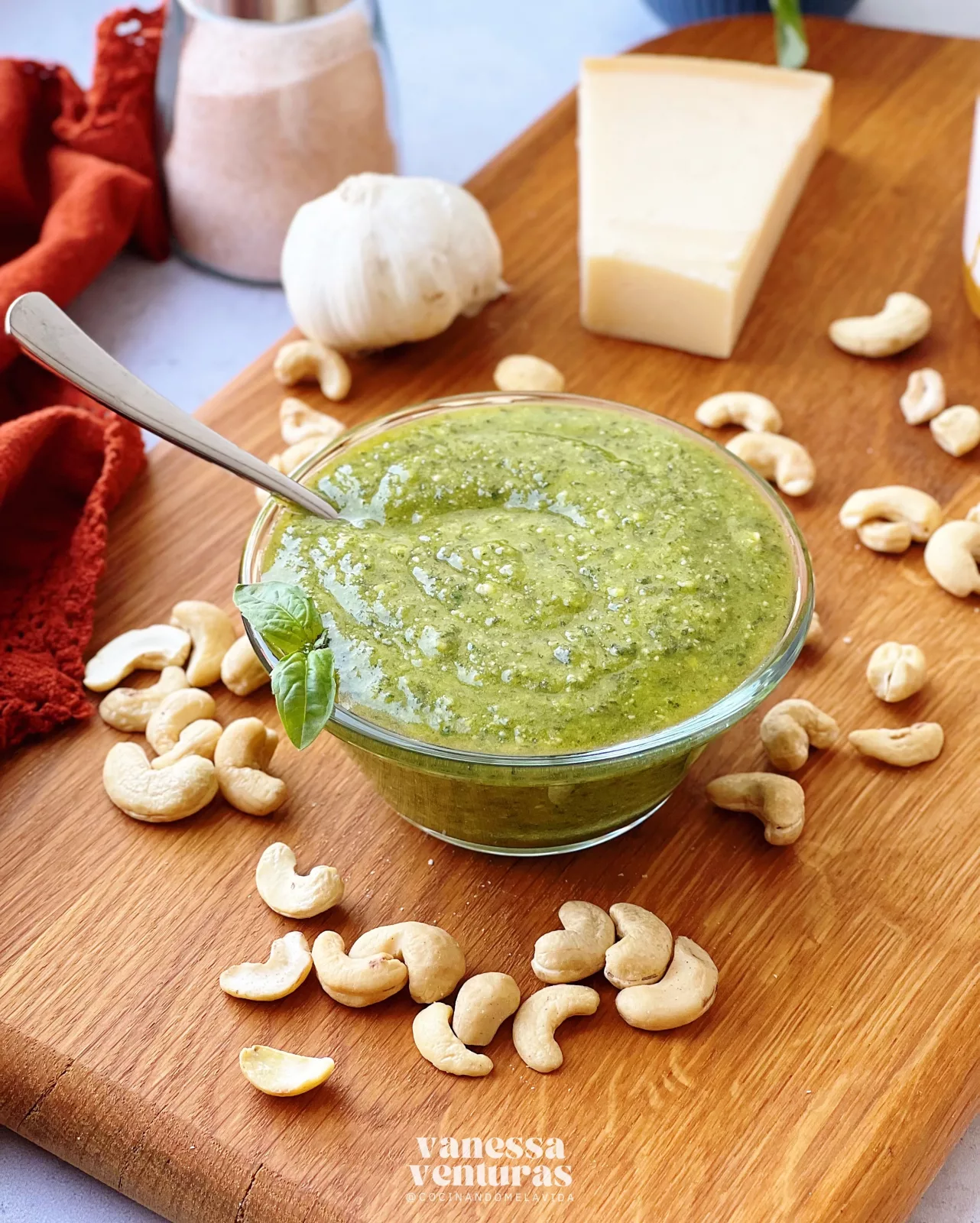 SALSA PESTO DE ANACARDOS