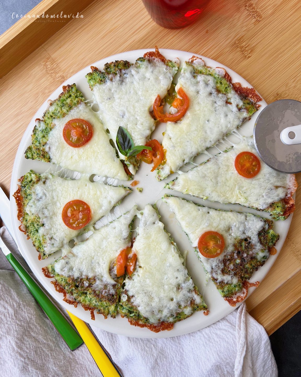 PIZZA EXPRESS CON BASE DE BRÓCOLI