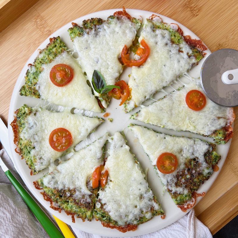 PIZZA EXPRESS CON BASE DE BRÓCOLI