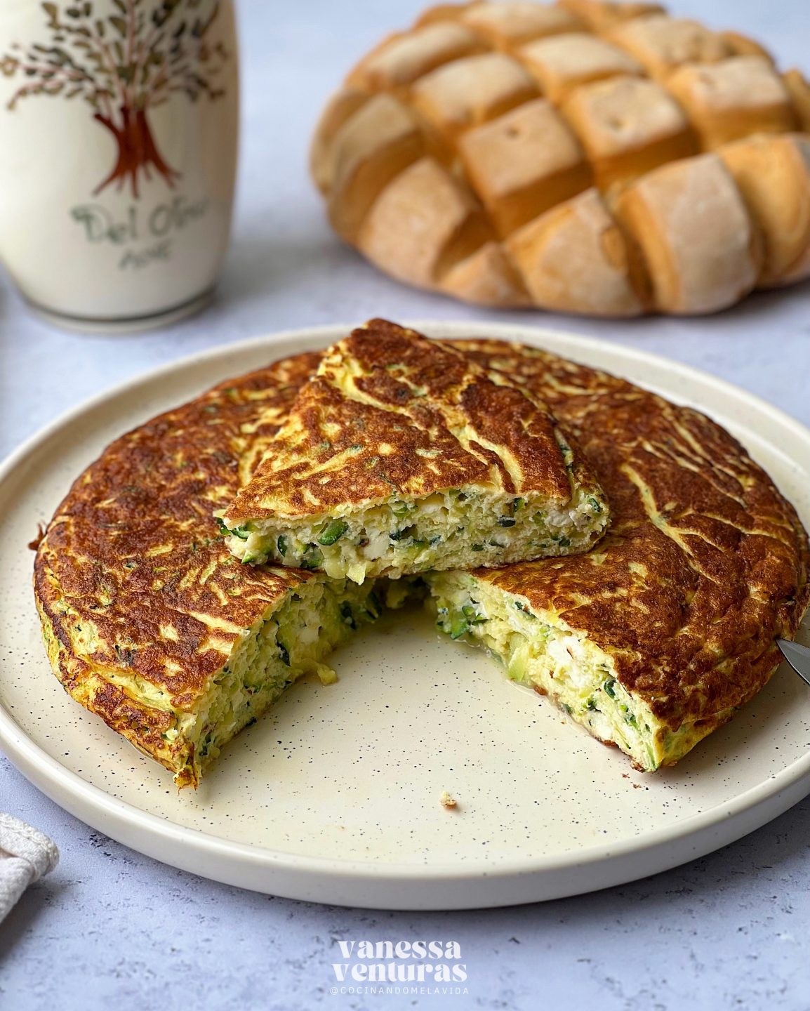 TORTILLA DE CALABACÍN CON QUESO