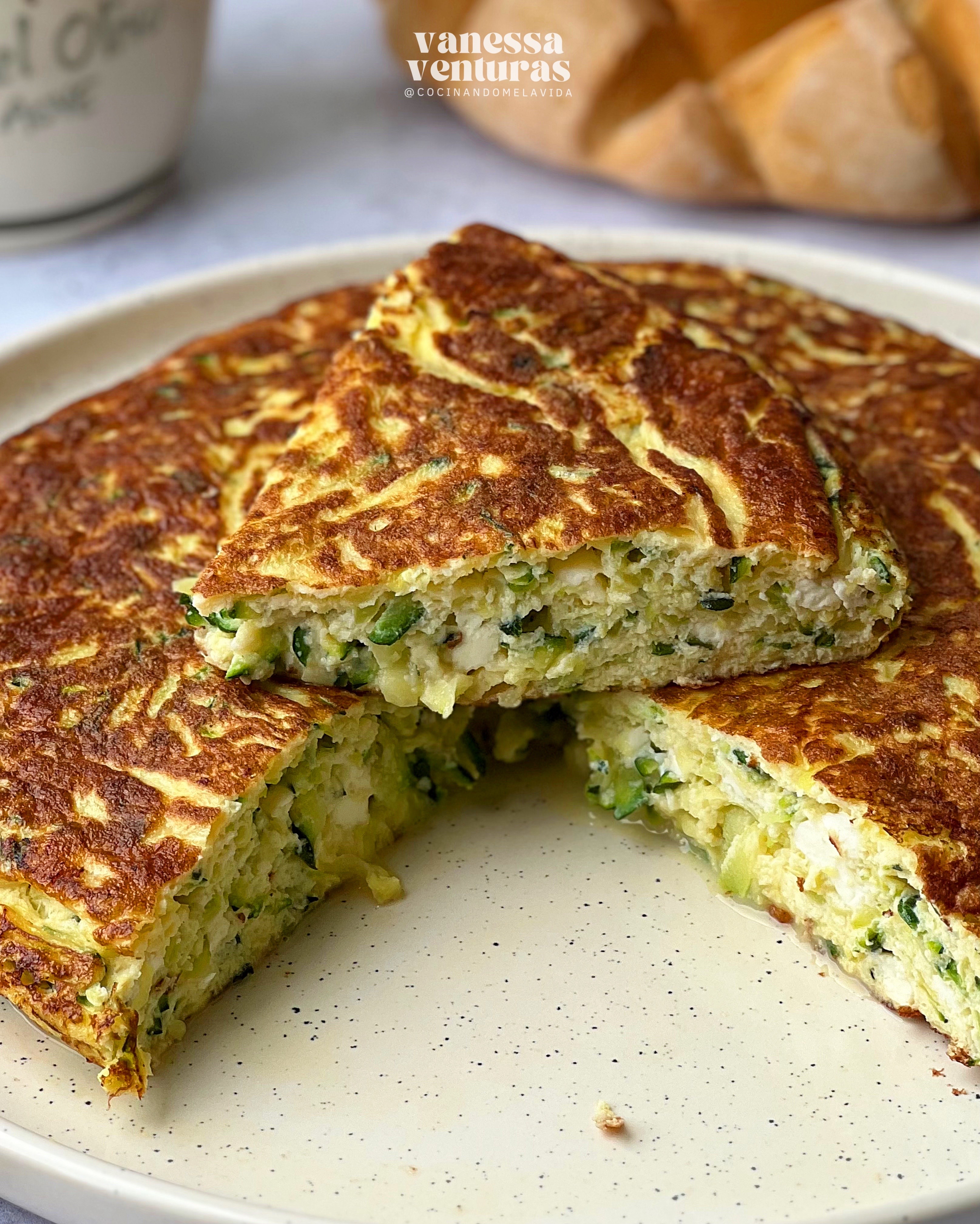 TORTILLA DE CALABACÍN CON QUESO
