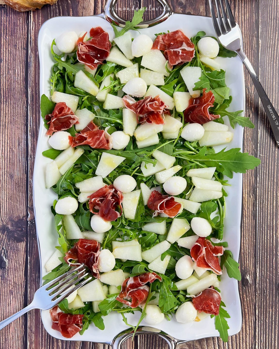 ENSALADA DE MELÓN CON JAMÓN