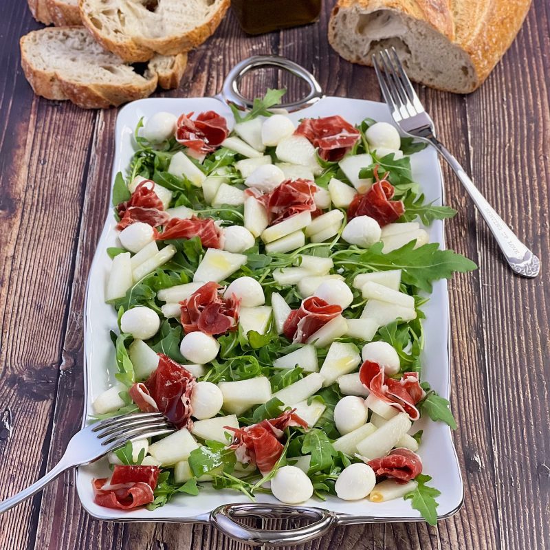 ENSALADA DE MELÓN CON JAMÓN