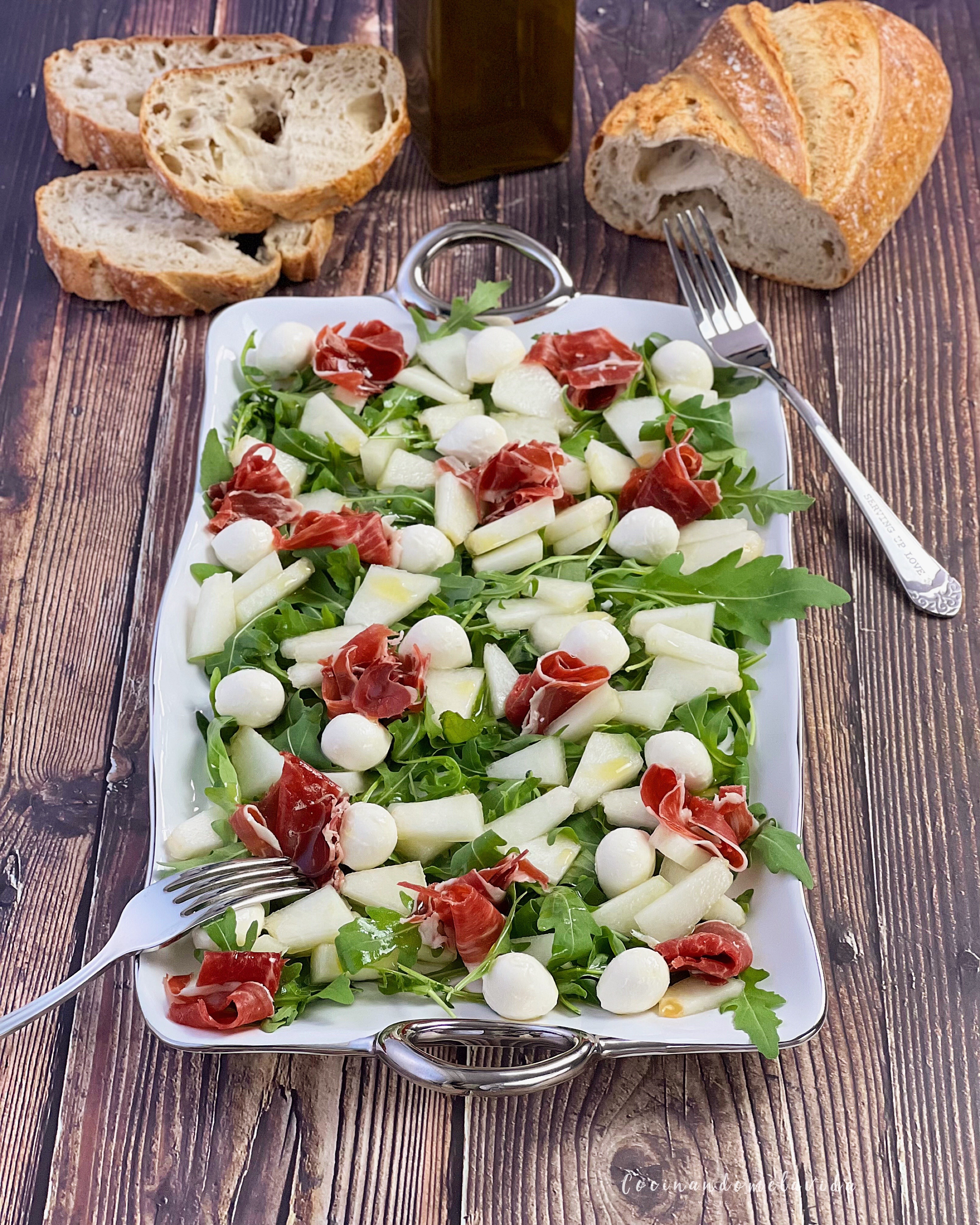 ENSALADA DE MELÓN CON JAMÓN