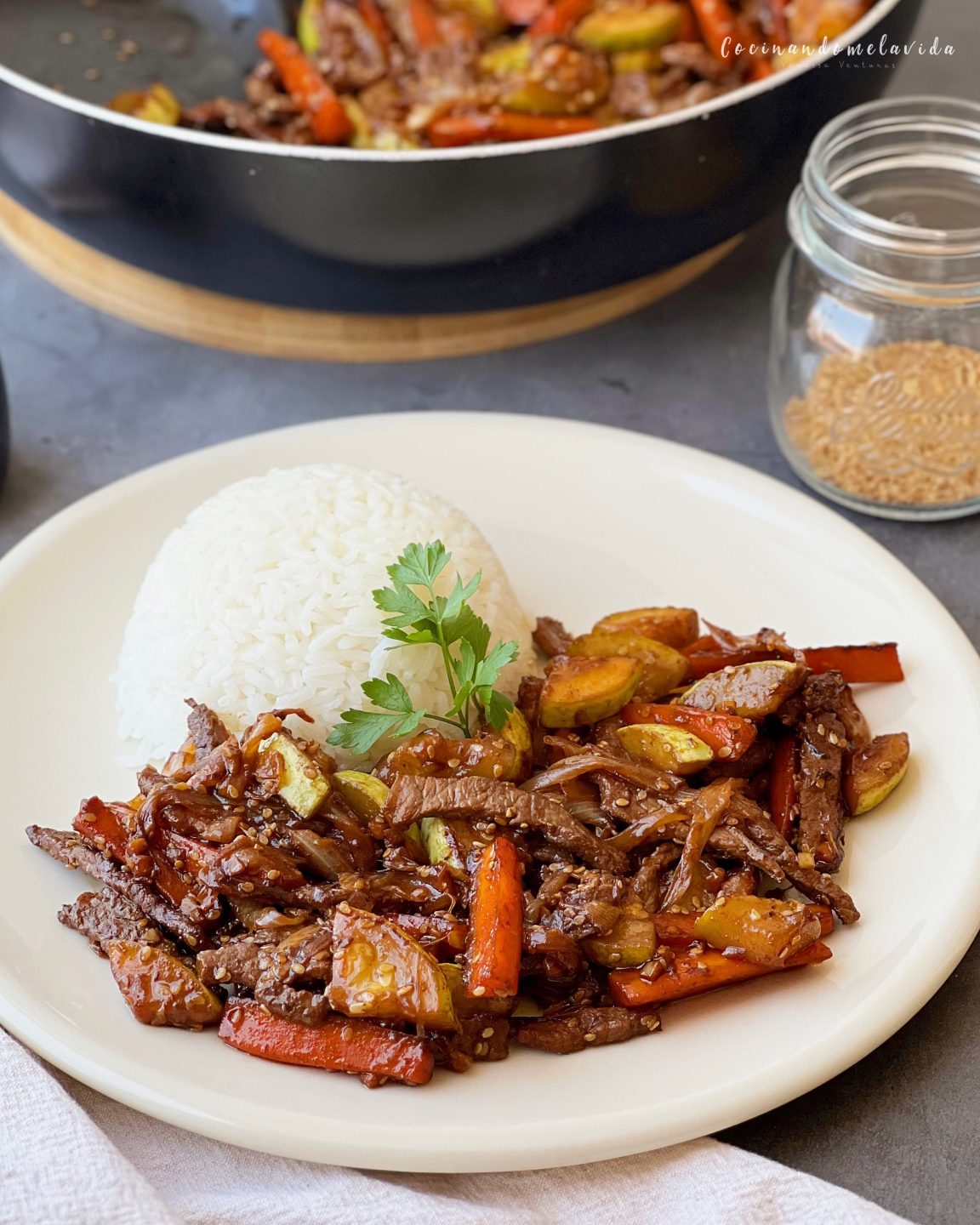 TERNERA CON VERDURAS ESTILO CHINO
