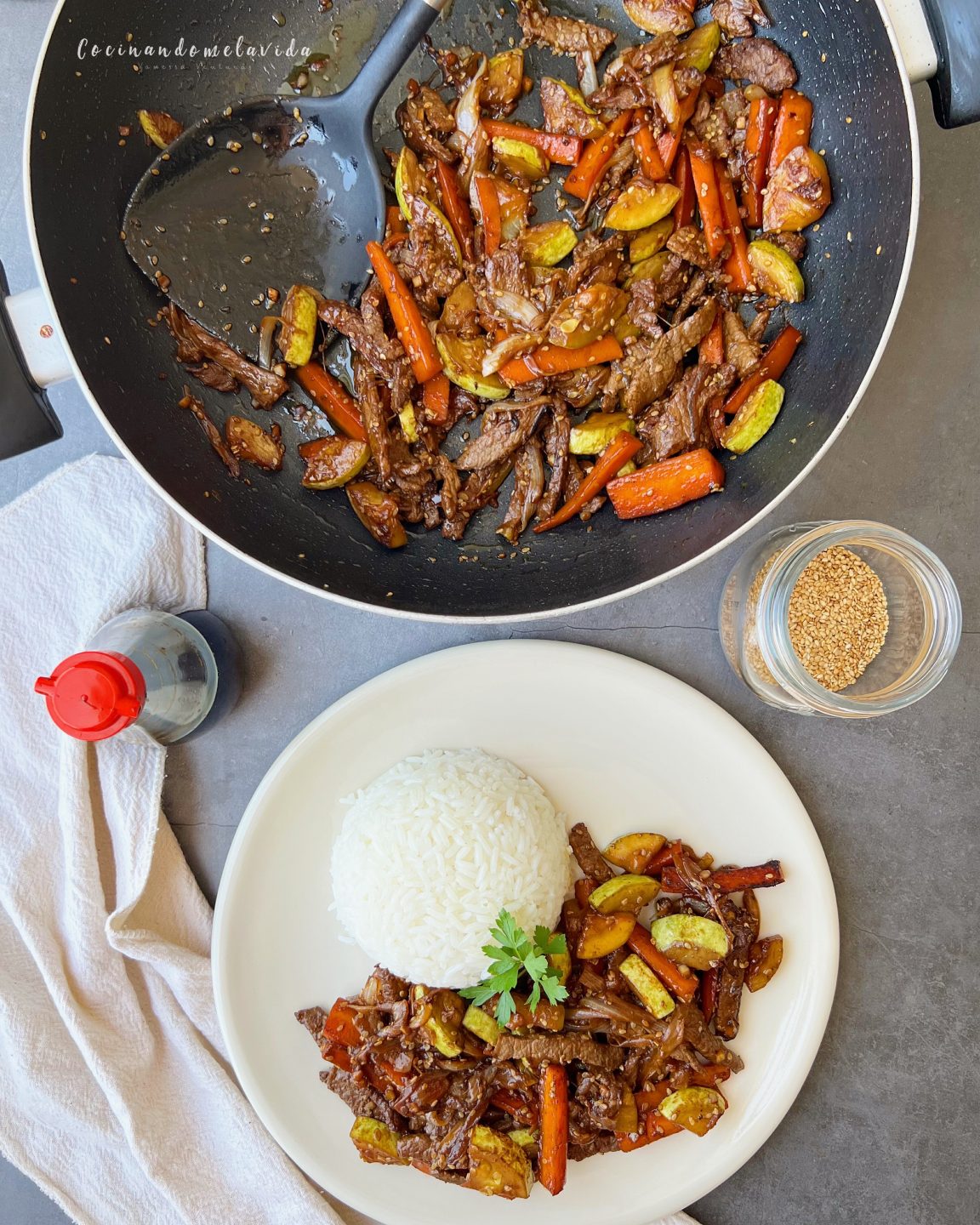 TERNERA CON VERDURAS ESTILO CHINO