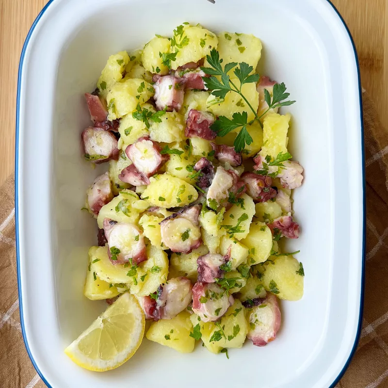 ENSALADA DE PATATA Y PULPO