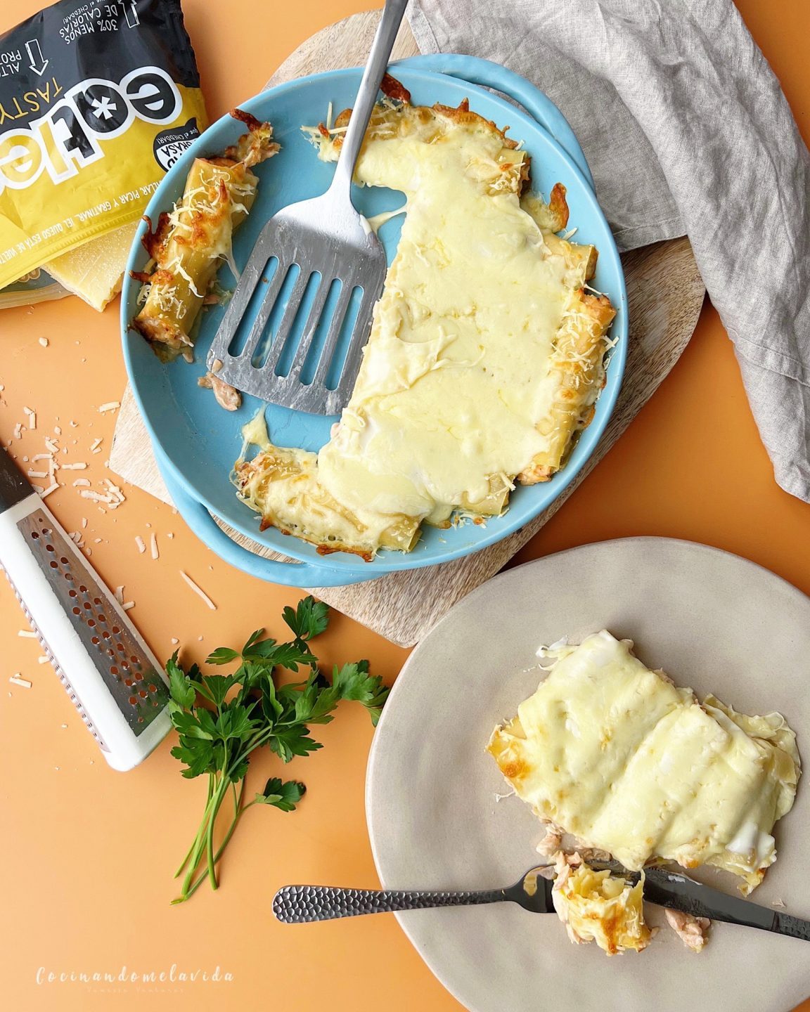 CANELONES DE SALMÓN