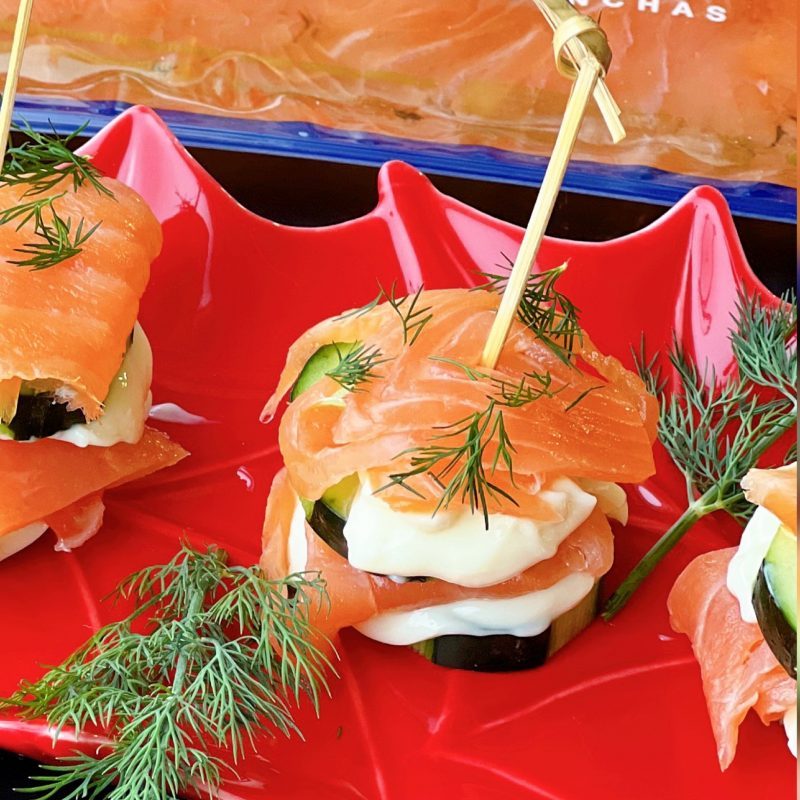 MILHOJAS DE SALMÓN AHUMADO