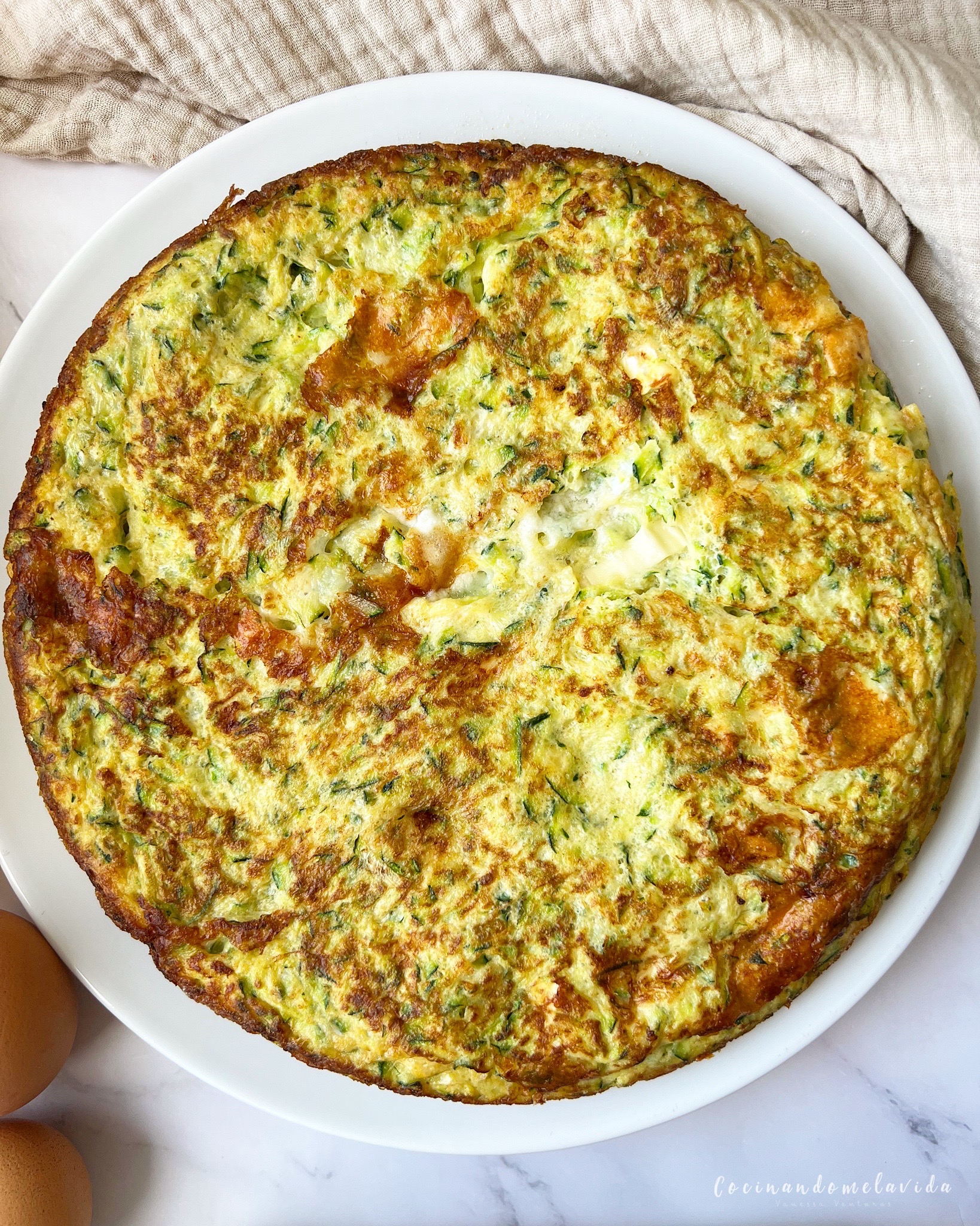 BATCH COOKING + RECETAS 4 DE SEPTIEMBRE 2022 TORTILLA DE CALABACÍN Y QUESO DE CABRA