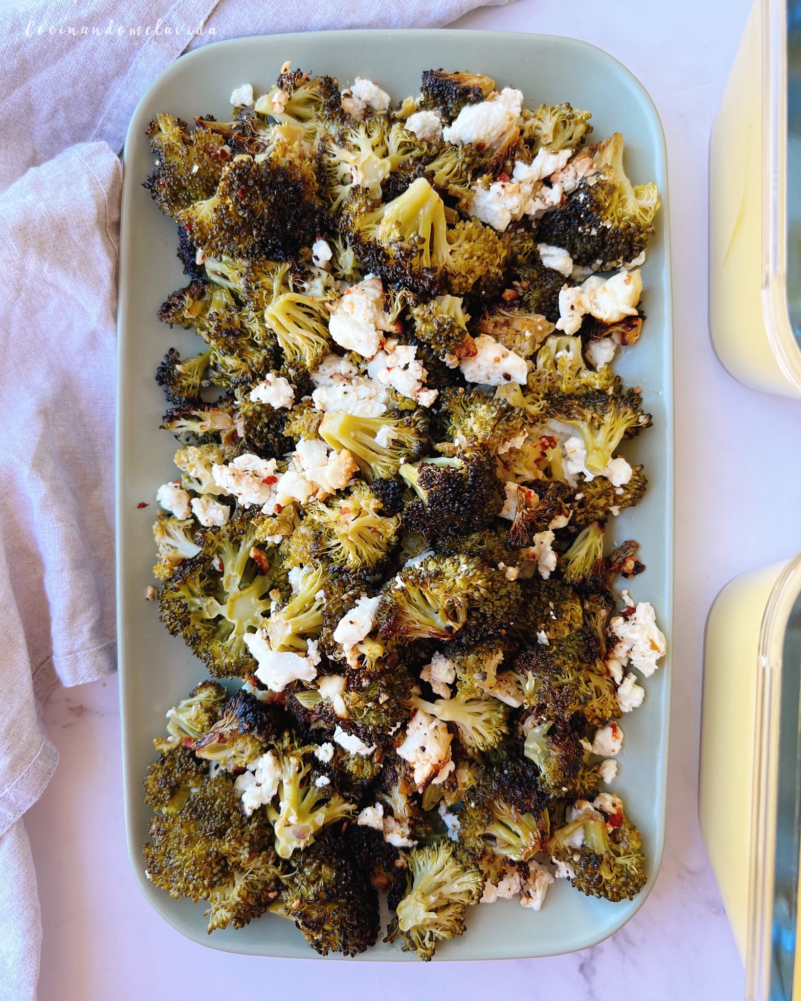 BATCH COOKING + RECETAS 2 DE OCTUBRE 2022 BRÓCOLI CON FETA AL HORNO