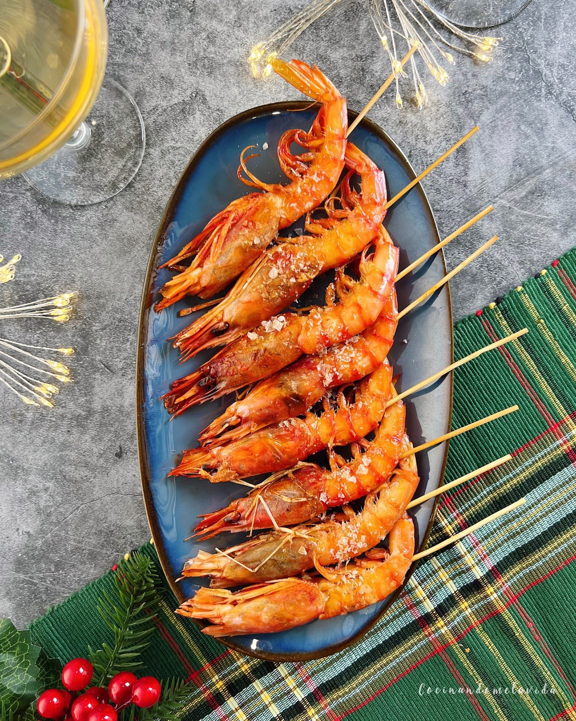 PINCHOS DE GAMBA ROJA 